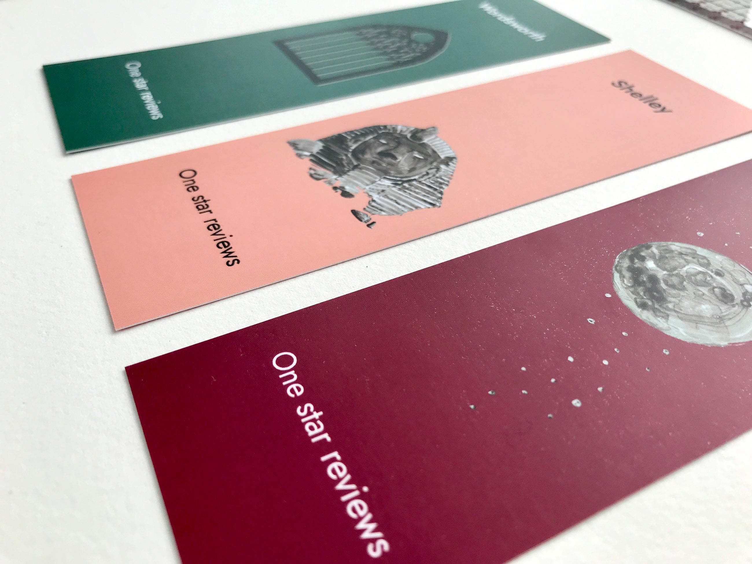 Funny Poetry Bookmark Set – One Star Review (Set of 3)