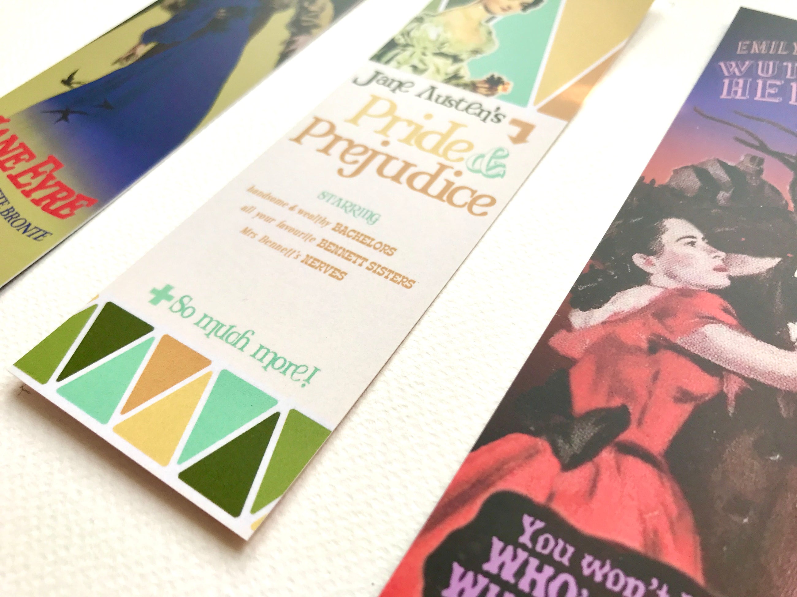 Funny Classic Novel Bookmark Set – Pulp Covers (Set of 3)