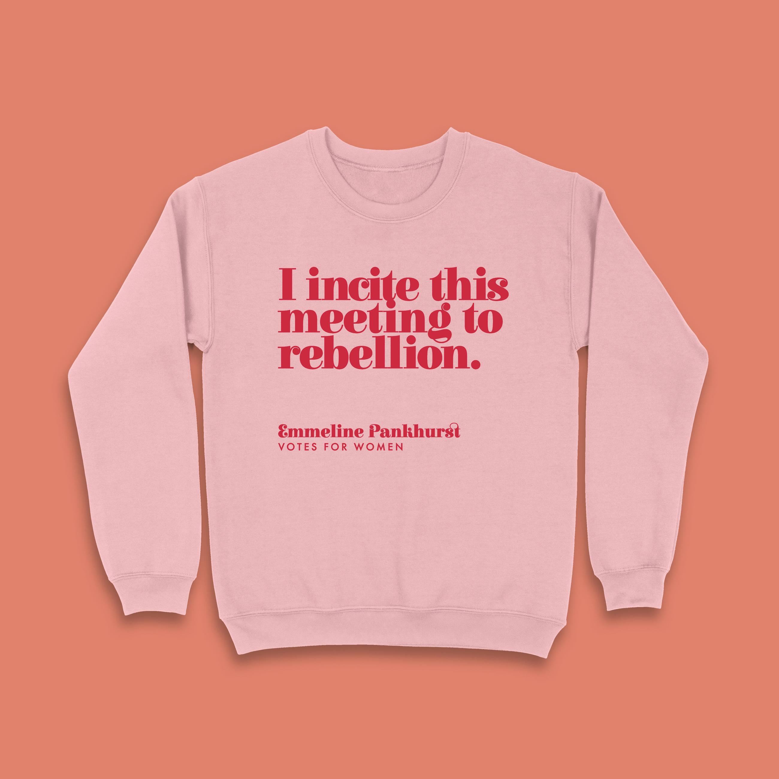 Votes For Women “I Incite This Meeting To Rebellion” Feminist Sweatshirt