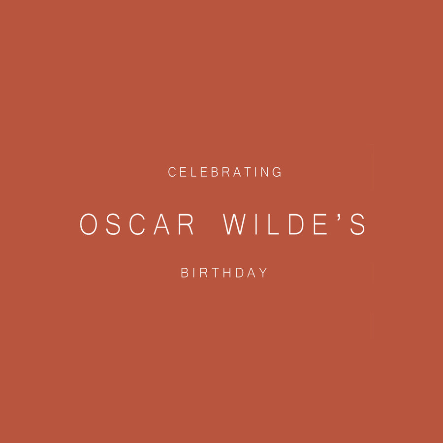 Celebrating Oscar Wilde's Birthday