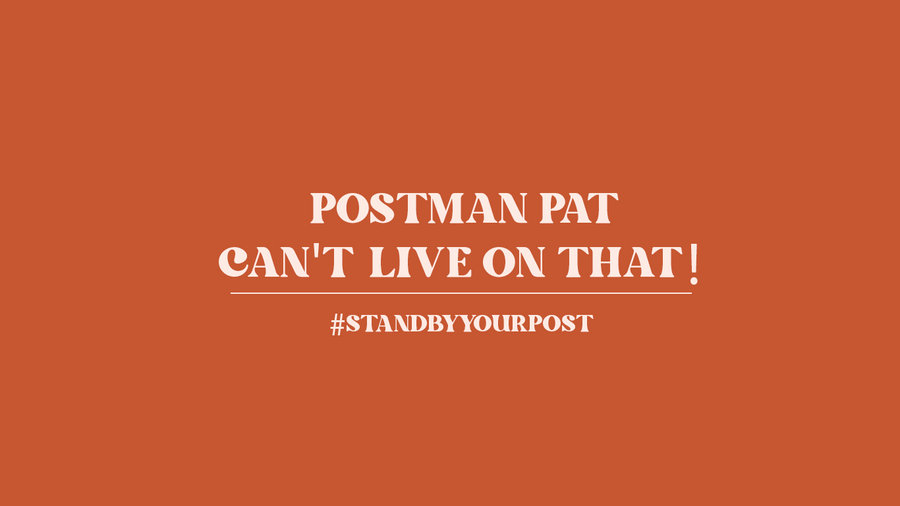 Postman Pat Can't Live On That! #standbyyourpost