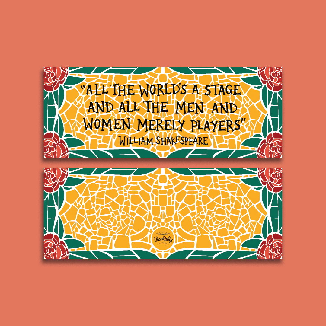 "All the World's a Stage" William Shakespeare Bookmark