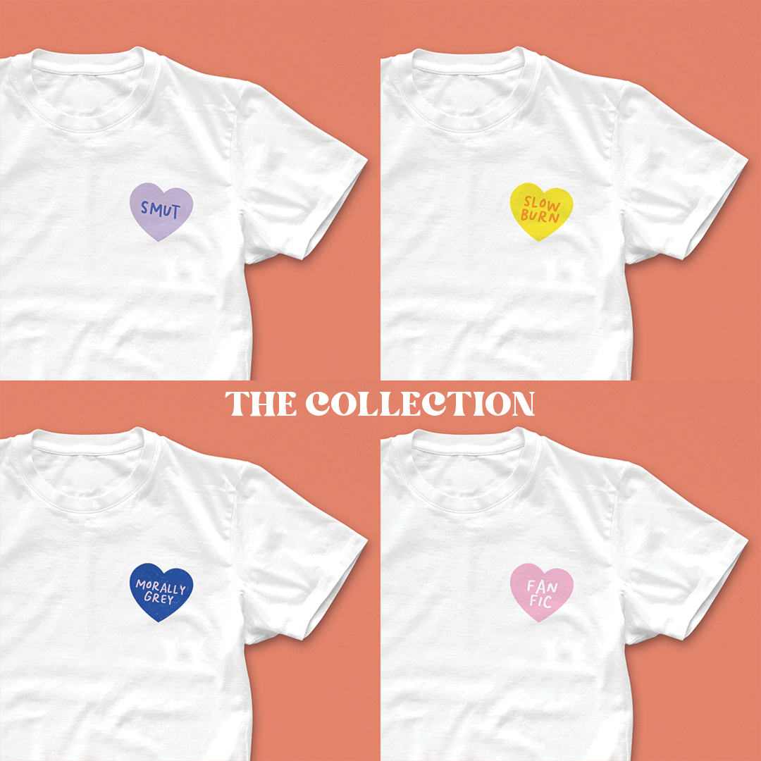 Smut T-Shirt – Minimal Bookish Romance Tee for Spice-Loving Readers