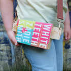 Bookmark Purse Book Carrier | Wooden Crossbody Book Strap