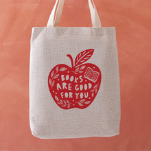 Books are good for you. Bookish graphic, Gifts for book lovers, bookworms, readers and bibliophiles. Bookish tote bag. High quality tote bag. Booktok. Bookstagram. Novel inspired accessories. Bookishly. Book bag. Canvas bag.