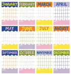 Colourful Perpetual Calendar Digital Download