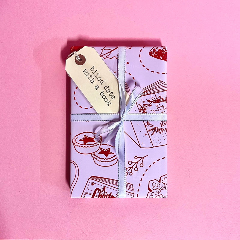 Blind date with a book - Christmas Gift edition. Perfect for book lovers, bookworms, readers and bibliophiles. Surprise book present. Gift for friend. Gift for a lover. Bookishly. Gift for her.