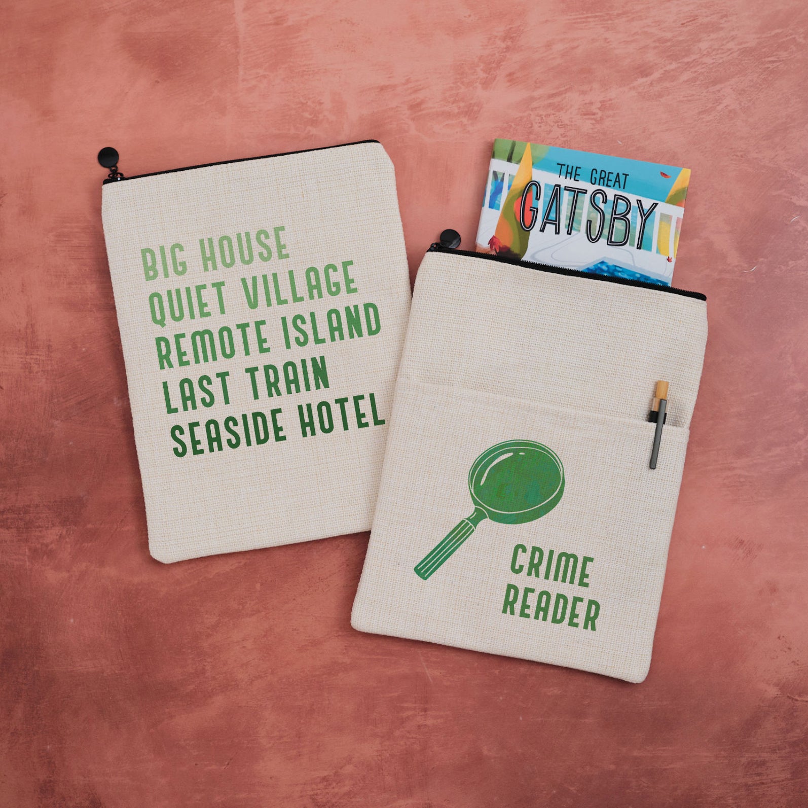 Crime Reader Book Sleeve – Bookish Gift for Crime Fiction Lovers