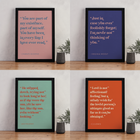 Romantic Quote Art “Never not thinking of you” by Virginia Woolf