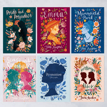 Jane Austen Book and Tea subscription featuring Pride and Prejudice. Emma. Mansfield Park. Sense and Sensibility. Persuasion, Northanger Abbey. Book and Luxury Tea subscription. Classic Literature Book Subscription. Perfect gift for book lovers, bookworms, readers and bibliophiles. Classic novels. Bookishly. Pemberley lover. Mr Darcy Lover.