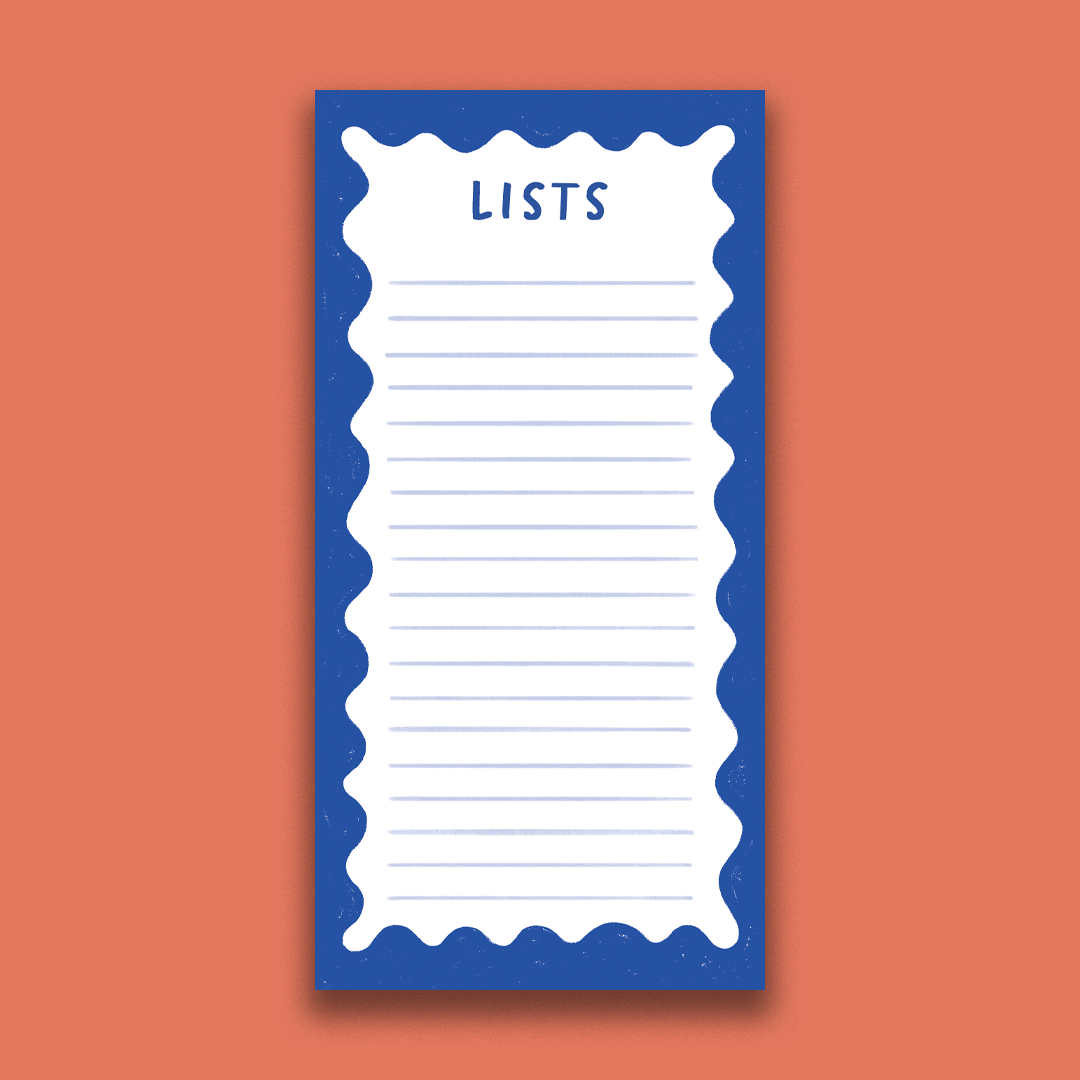 Blue Magnetic List Pad