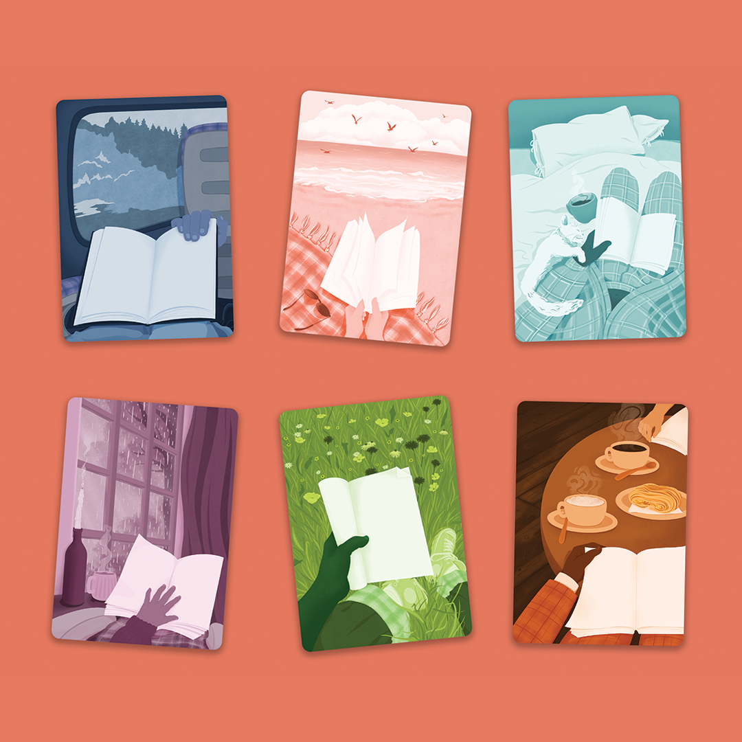 Reading in the Rain POV - Premium Die Cut Sticker