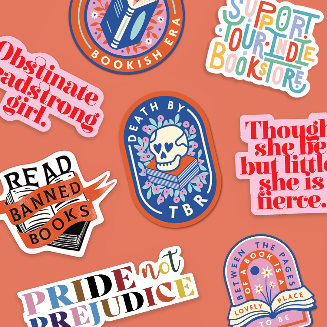 Bookish Sticker Bundle - Pack of 5, 10 or 20