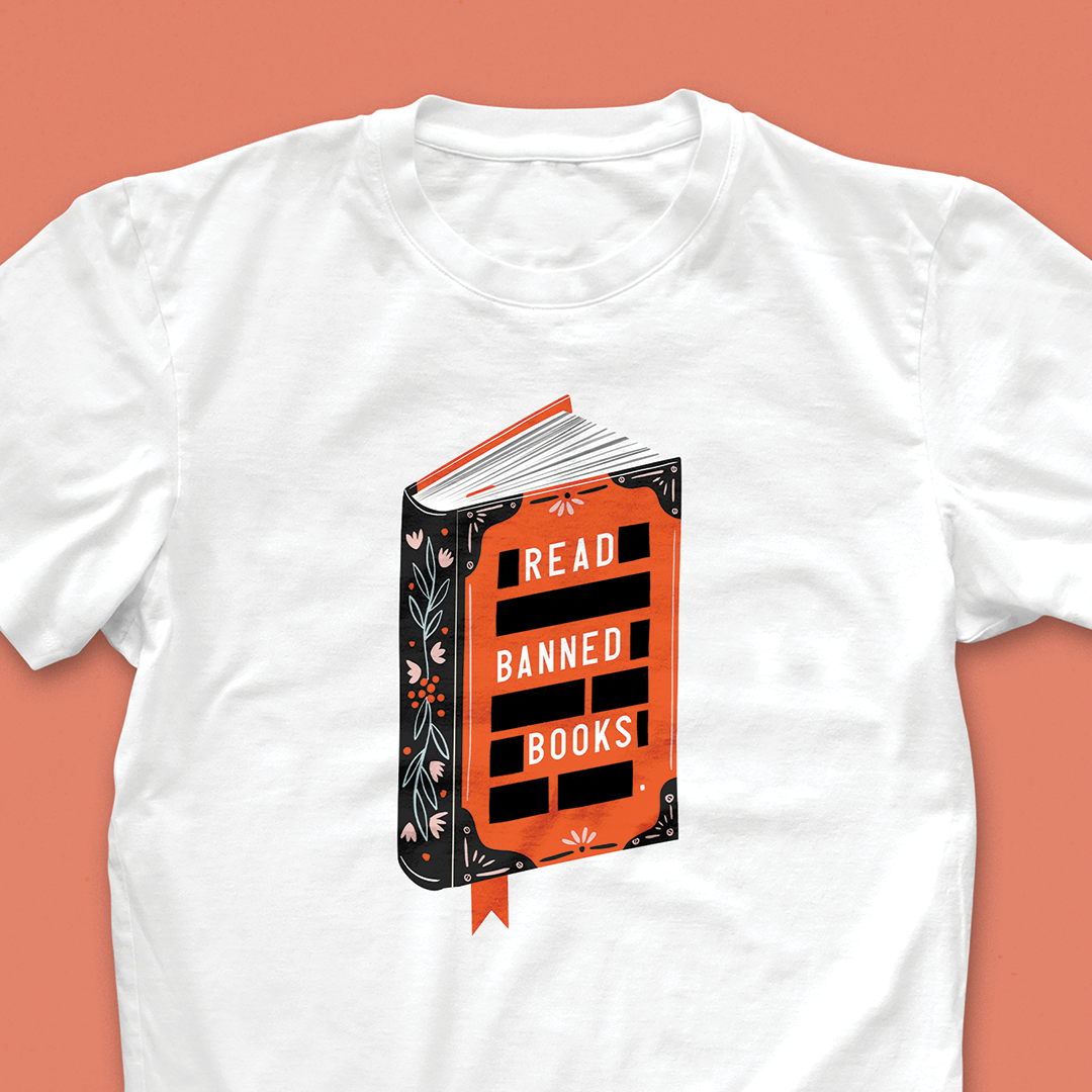 Read Banned Books T-Shirt – Literary Activism Tee for Book Lovers