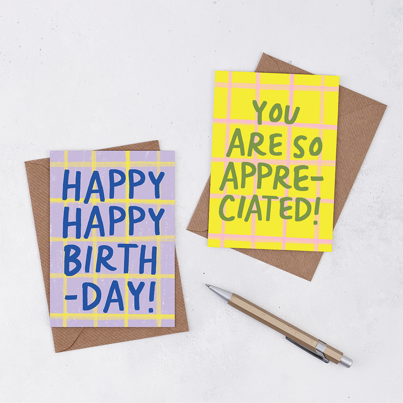 'Happy Happy Birthday' Greetings Card