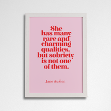 “Rare & Charming Qualities” Art Poster