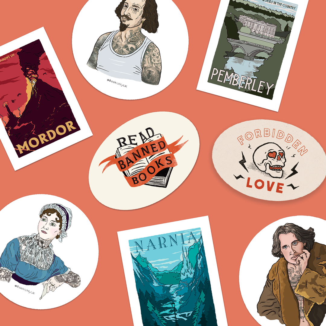 Bookish Sticker Bundle - Pack of 5, 10 or 20