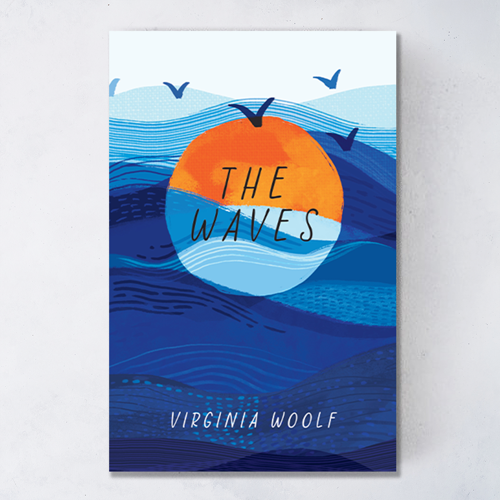Bookishly edition of The Waves, Wordsworth paperback with designer cover