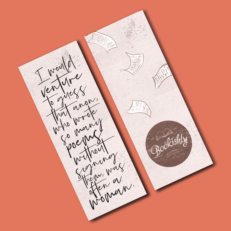 Virginia Woolf “Venture To Guess“ Bookmark