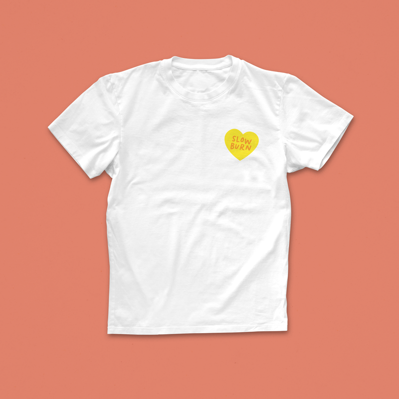 Slow Burn T-Shirt – Romance Reader Bookish Tee for Fans of Tension and Payoff