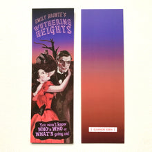 Wuthering Heights bookmark designed like a retro pulp book cover