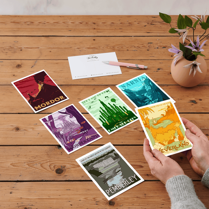Pemberley by Jane Austen. Janite. Austenite. The Emerald City. The Wizard of Oz. Neverland. Peter Pan. Narnia. Mordor. Wonderland. Childhood Classics. Booktok. Bookstagram. Writing a postcard. Snail Mail. Pen pal. Writing to a friend.