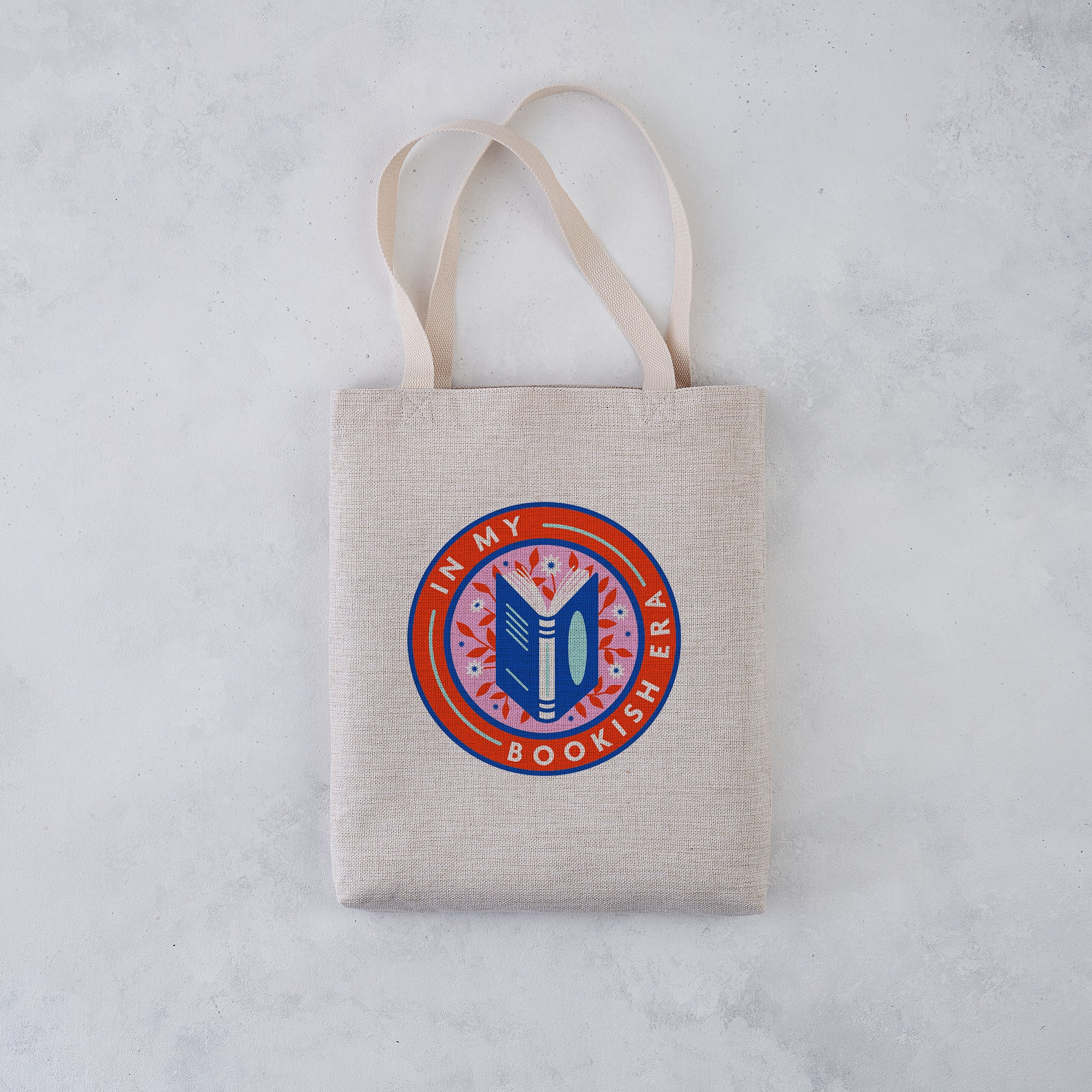 In my bookish era. Bookishly tote bag. Inspired by Booktok and Bookstagram. The bookish era edit. Perfect for book lovers, bookworms, readers and bibliophiles.