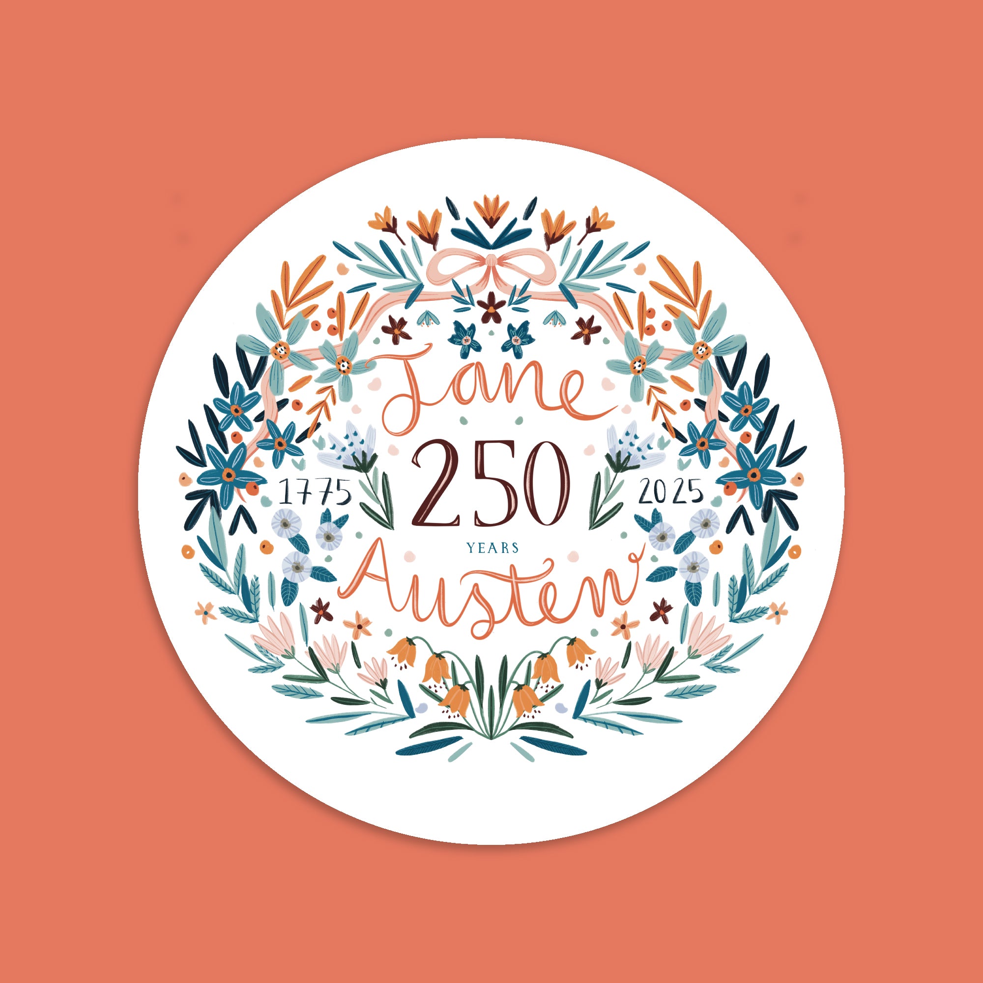 Jane Austen 250th Anniversary - Premium Die Cut Sticker