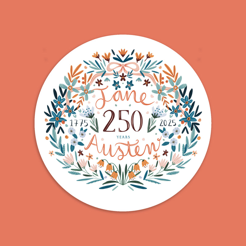 Jane Austen 250th Anniversary - Premium Die Cut Sticker