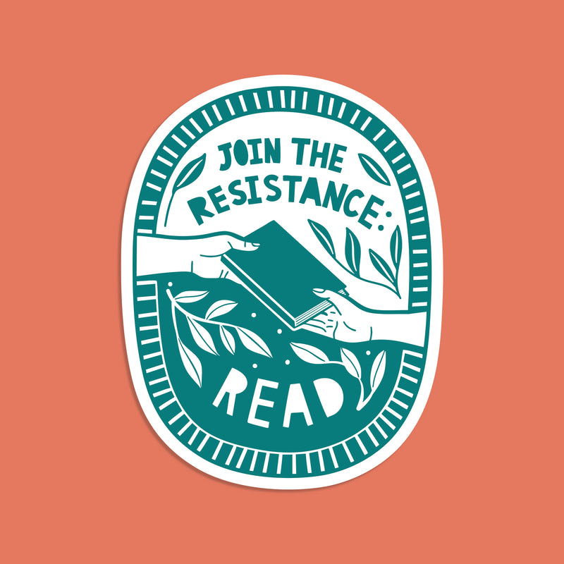 Join the resistance. Read. literary activist. Power of reading. Joy of Reading. Stickers for book lovers. The perfect gift for book lovers, bookworms, readers and bibliophiles. Bookish Stationery stickers. Sticker Bundle.