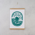 Join the Resistance. Read. | Literary Activist Print | Readers Art