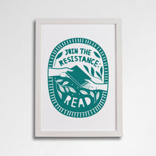 Join the resistance, read. Literary activist wall art. Bookish prints for readers. Gift for readers, book lovers, bookworms, bibliophiles. Prints by Bookishly. The Power of reading. The joy of books. Educational art.
