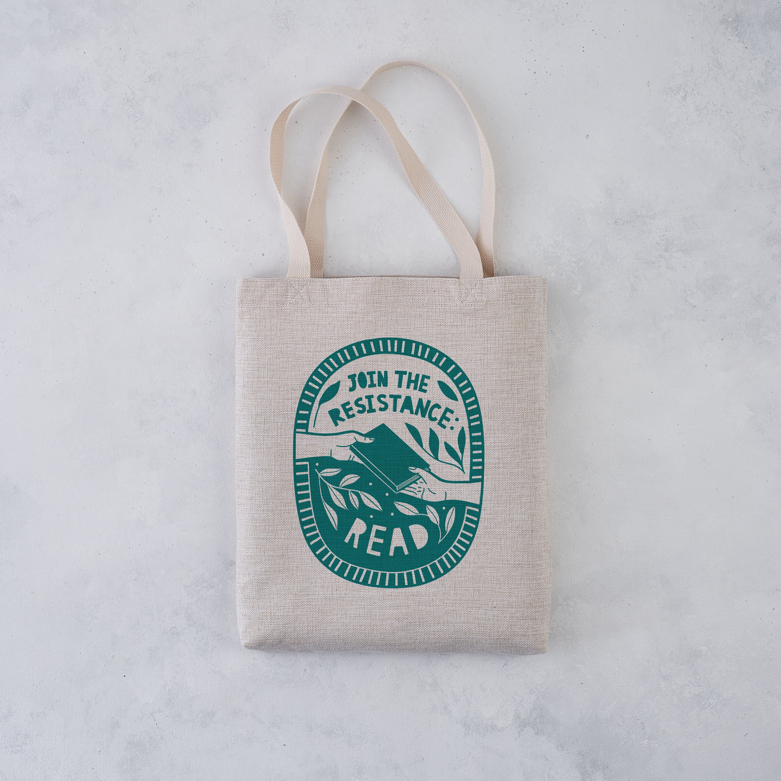 Join the resistance. Read. Literary Activist tote bag. Bookish graphic, Gifts for book lovers, bookworms, readers and bibliophiles. Bookish tote bag. High quality tote bag. Booktok. Bookstagram. Novel inspired accessories. Bookishly. Book bag.