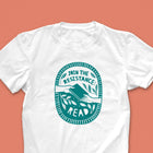 Join the resistance. Protesting. Human Rights. Literary Activist t-shirt. Clothing for book lover, bookworms, readers and bibliophiles. Educational clothing. Power of reading. Bookishly.