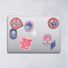 In my bookish era. Large die cut vinyl sticker. Bookish stationery for your laptop, phone, e-reader, notebook. Perfect gift for book lovers, bookworms, readers, bibliophiles. Booktok. Bookstagram. Bookishly. UK.