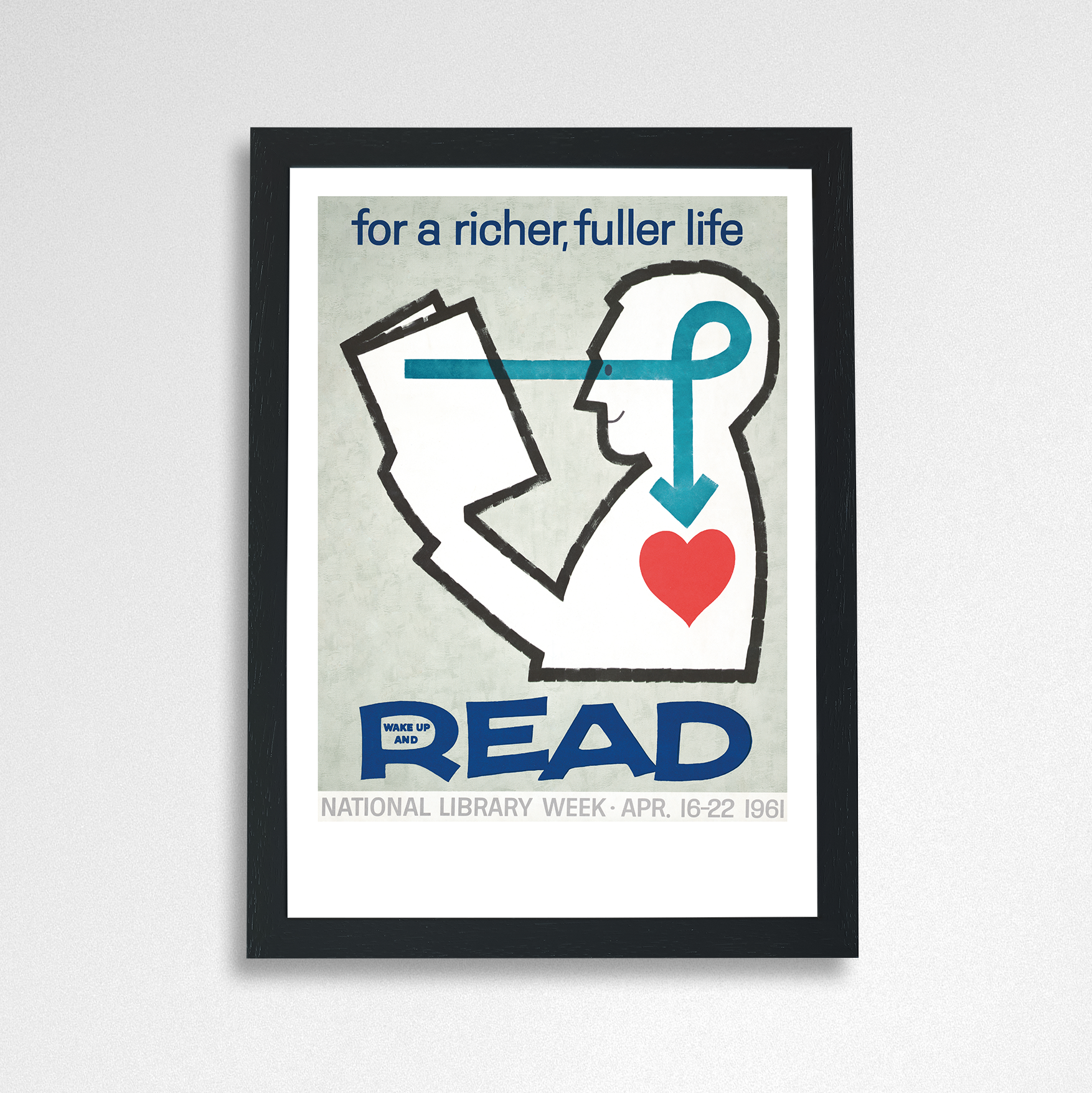 Retro Library Week Poster Print