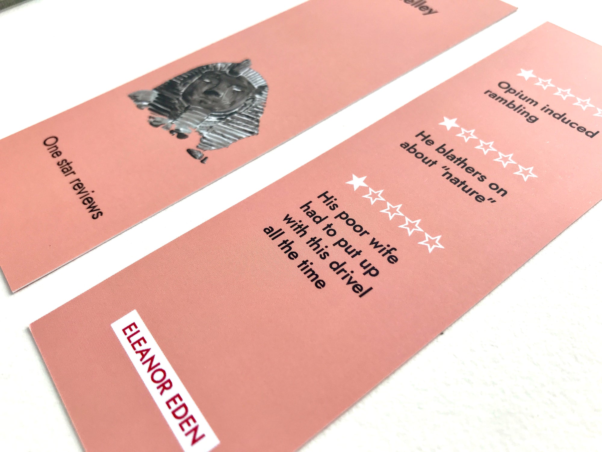 Funny Shelley Bookmark – One Star Review Poetry