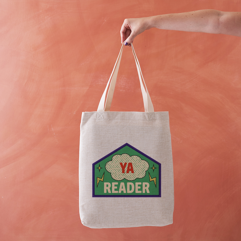 YA Reader Tote Bag – Merit Patch Design for Young Adult Book Fans