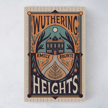 Flatlay of Wuthering Heights by Emily Brontë, Bookishly edition with exclusive illustrated dust jacket