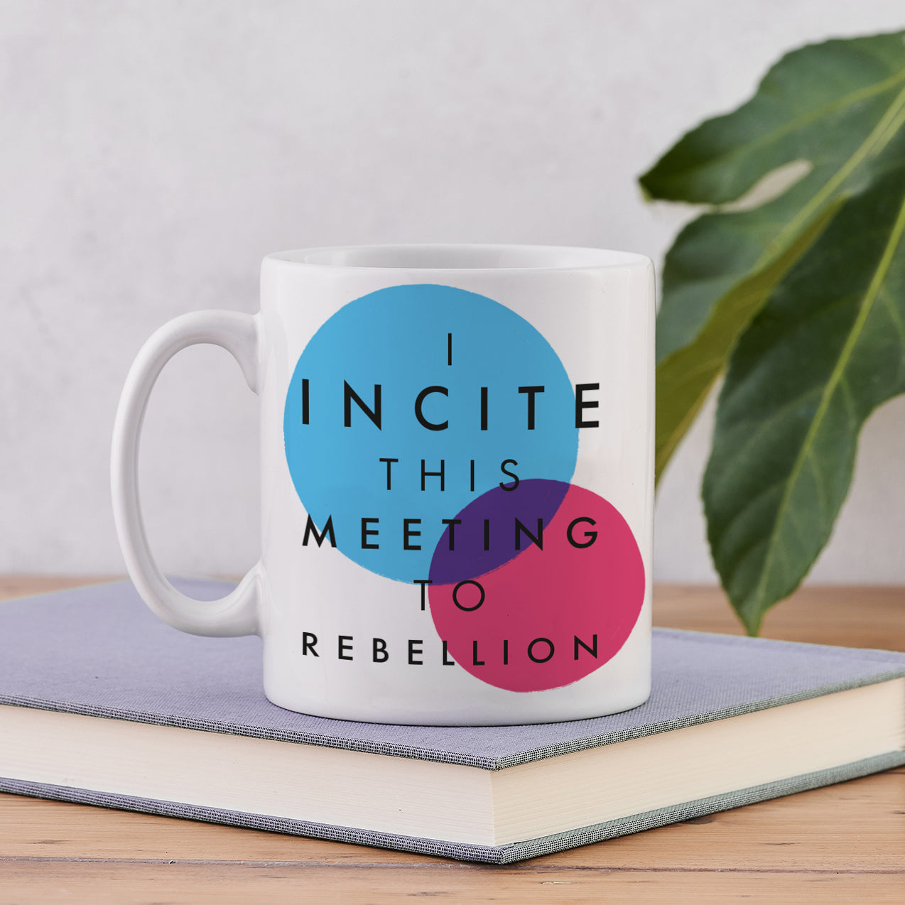 "I incite this meeting to rebellion" - Emmeline Pankhurst - feminist mug