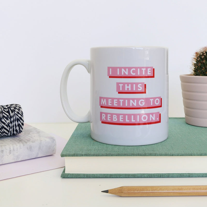 Suffragette “Rebellion” Feminist Quote Mug