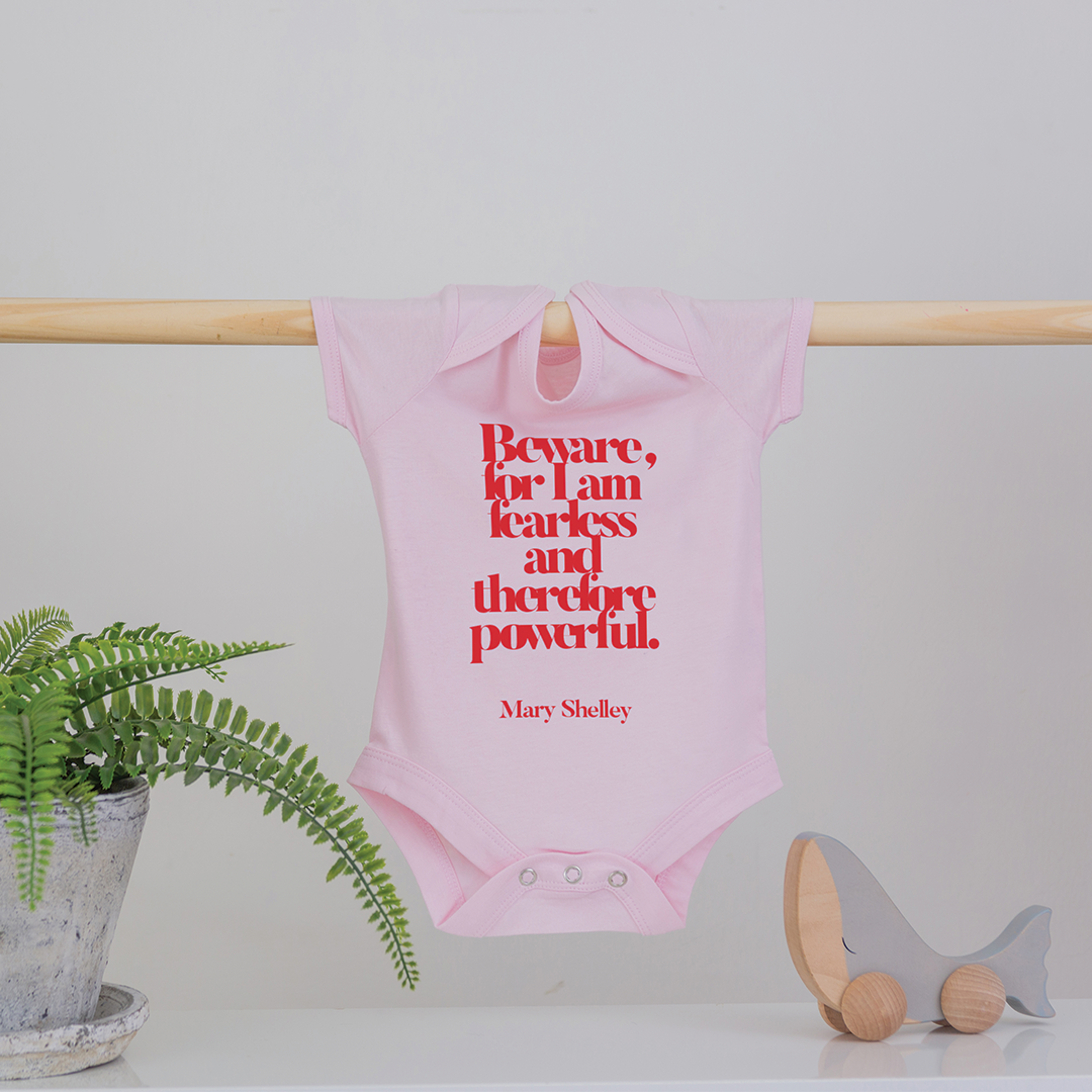 Mary Shelley 'I am fearless' Baby Grow