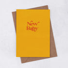 'New Baby' Greetings Card. Newborn. New Parents. Positive greetings card. Motivational Greetings Card. Gift Shop Cards. Minimalist Card. Abstract Gift Cards. 