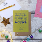 Pack Of Eight Christmas Postcards - Literary Christmas Quotes Set