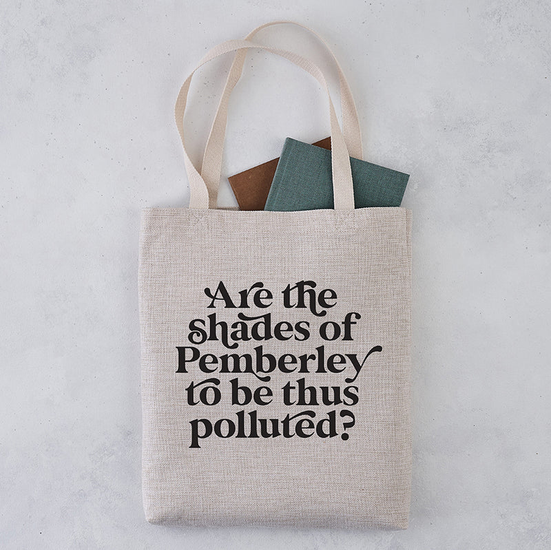 Jane Austen "Shades of Pemberley" Tote Bag