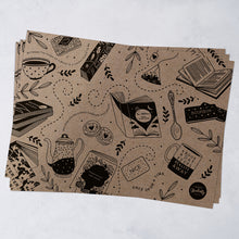 Five Wrapping Paper Sheets - Book Lover's Favourite Things