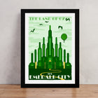 Emerald City Art Print – Wizard of Oz Inspired Poster in Vintage Travel Style