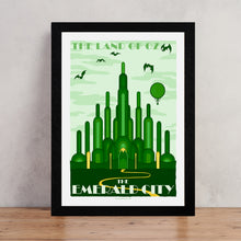 Emerald City Art Print – Wizard of Oz Inspired Poster in Vintage Travel Style