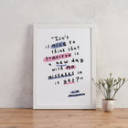 Anne of Green Gables Isn't it nice to think that tomorrow is a new day' Encouraging art print