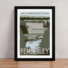 Pemberley Art Print – Pride and Prejudice Inspired Travel Poster
